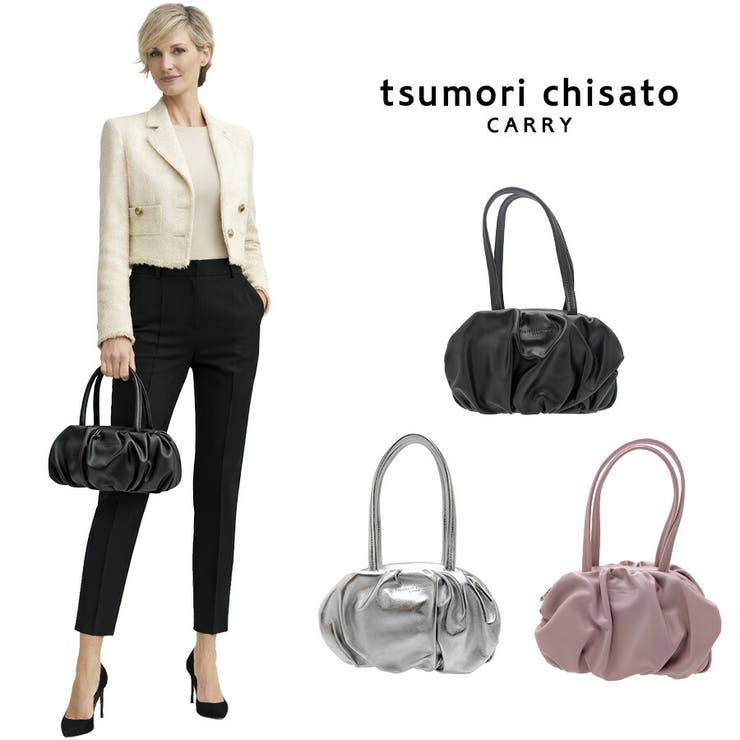 tsumorichisatoCARRY ラムギャザー ミニボストンバッグ | Tasche Jack | 詳細画像1 