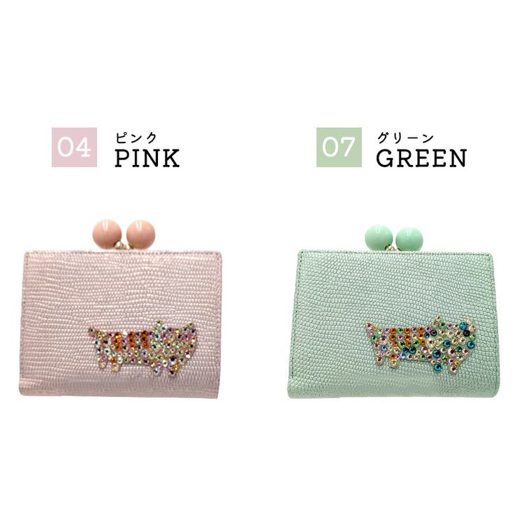 tsumorichisatoCARRY キラキラネコストーン がま口二つ折り財布 | Tasche Jack | 詳細画像9 