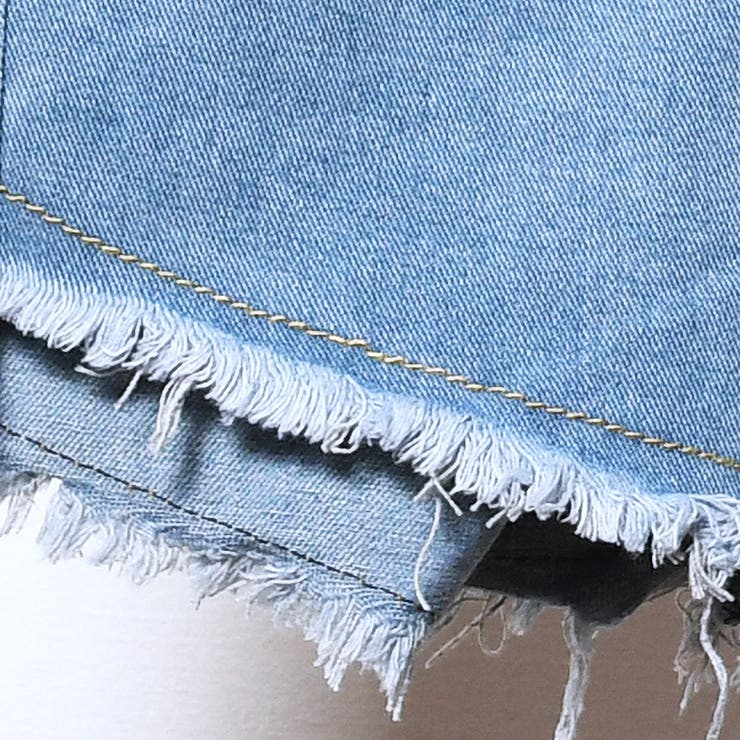 裾フリンジデニムショートパンツ ボトムス パンツ | TATHPHILLIA | 詳細画像9 