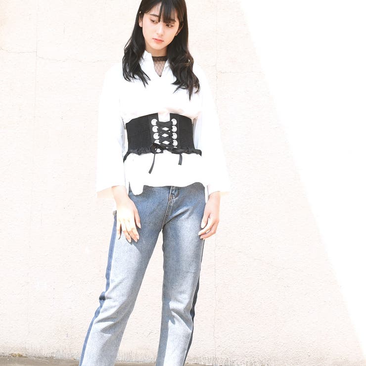 サイドラインドデニムパンツ ボトムス パンツ | TATHPHILLIA | 詳細画像6 