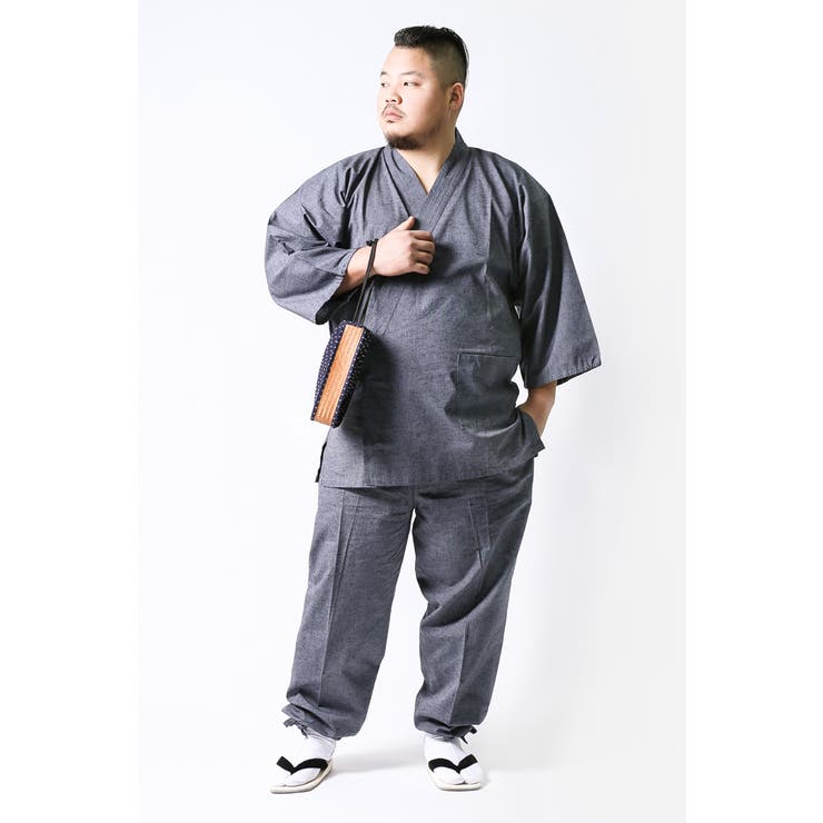 作務衣 メンズ 大きいサイズ[品番：TYTW0000099]｜着物と和の暮らしの