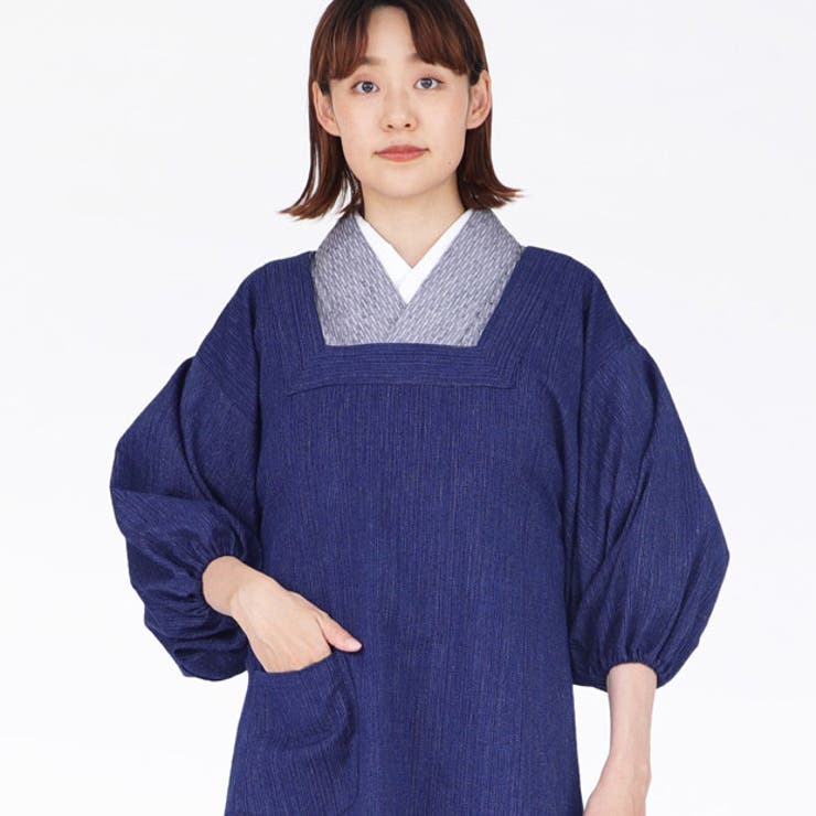 着物用割烹着 おしゃれ ロング[品番：TYTW0000149]｜着物と和の暮らし