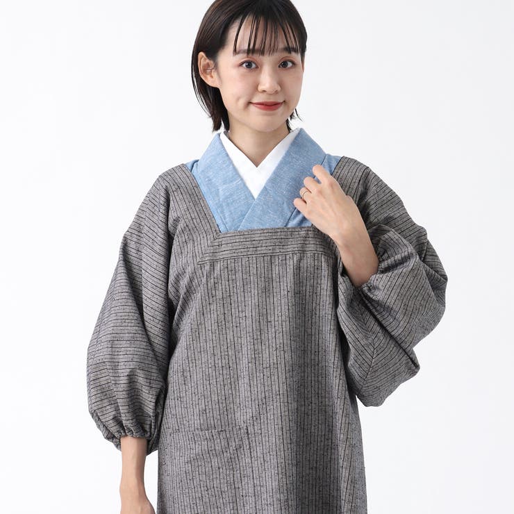 着物用割烹着 おしゃれ ロング[品番：TYTW0000149]｜着物と和の暮らし