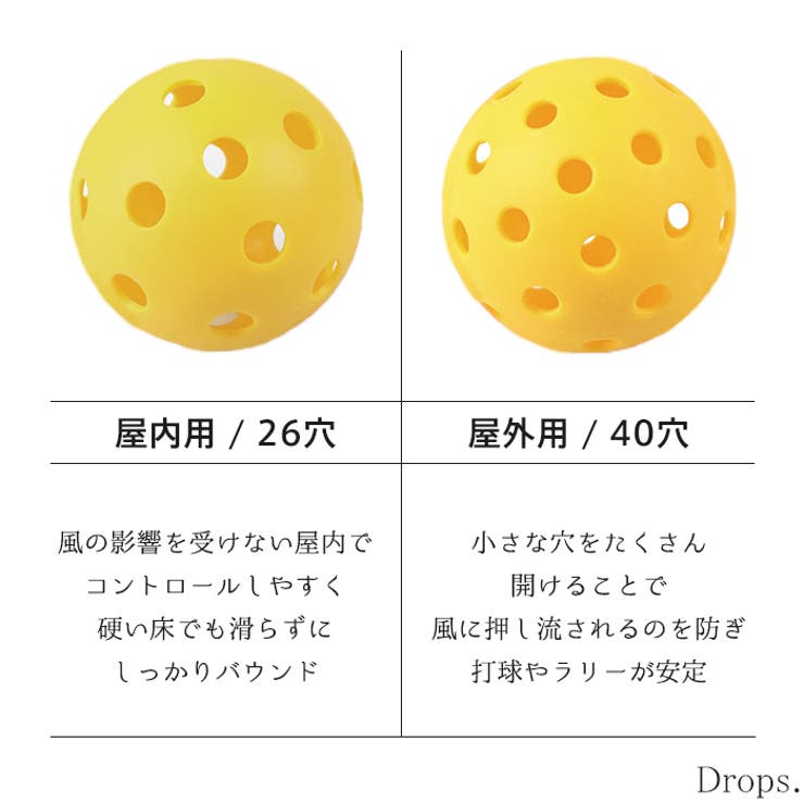 ピックルボール ボール 40穴 | Tearly | 詳細画像9 