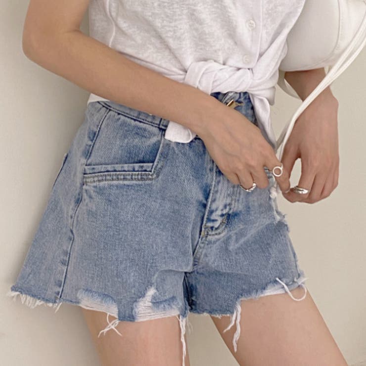 ライトブルー | デニムショートパンツ レディース ジーンズ | teddyshop