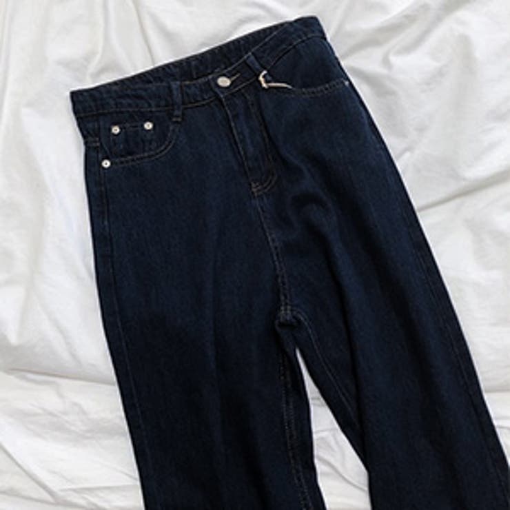 インディゴブルー | フレアデニム ワイドパンツ レディース | teddyshop