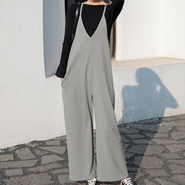 グレー | サロペット レディース オールインワン | teddyshop