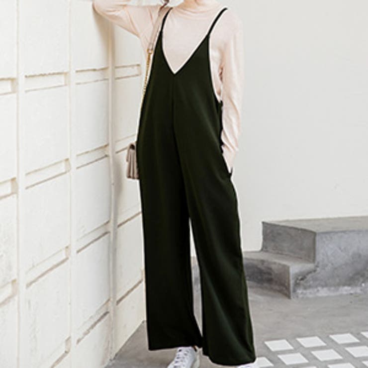 カーキ | サロペット レディース オールインワン | teddyshop