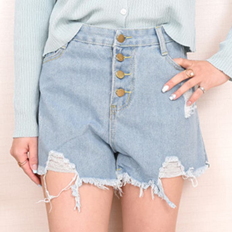 ライトブルー | ショートパンツ レディース 韓国ファッション | teddyshop