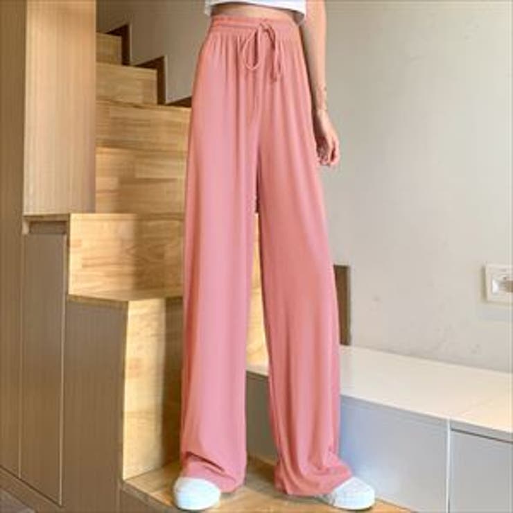 ピンク | ワイドルーズパンツ レディース 秋冬 | teddyshop
