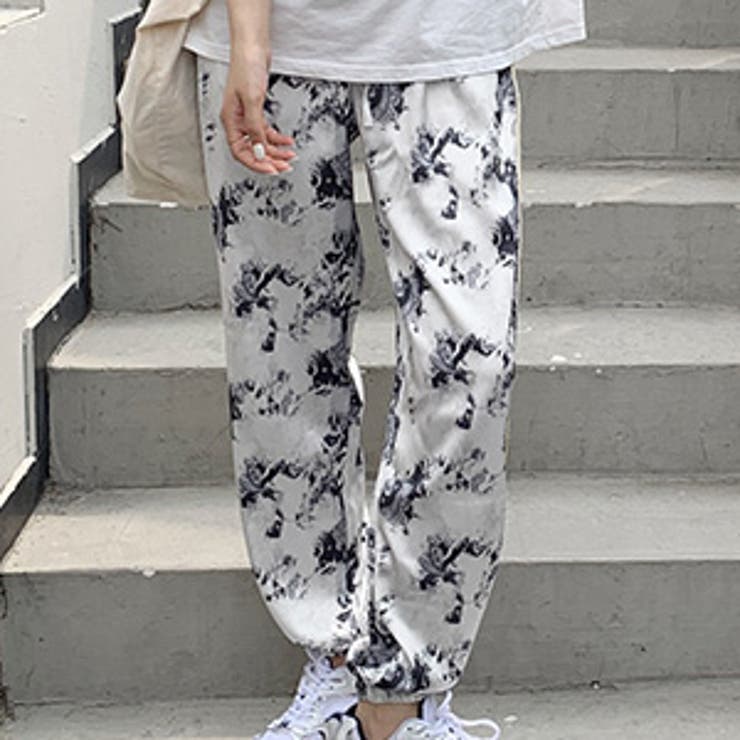 ホワイト | ジョガーパンツ レディース 韓国ファッション | teddyshop