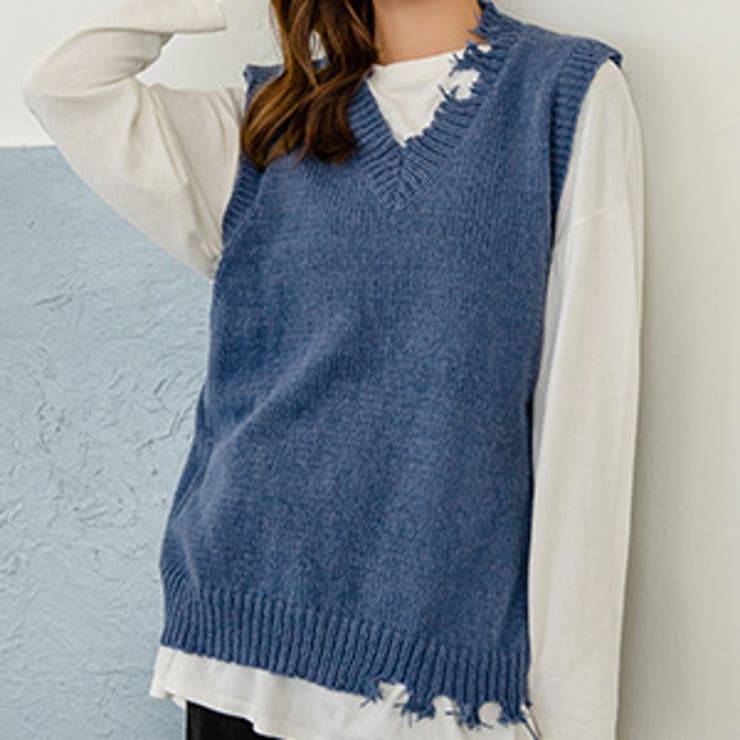 ニットベスト レディース 秋冬 品番 Ty Teddyshop テディーショップ のレディースファッション通販 Shoplist ショップリスト