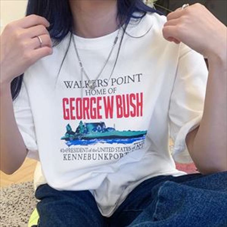 ホワイト | Tシャツ レディース ロゴT | teddyshop