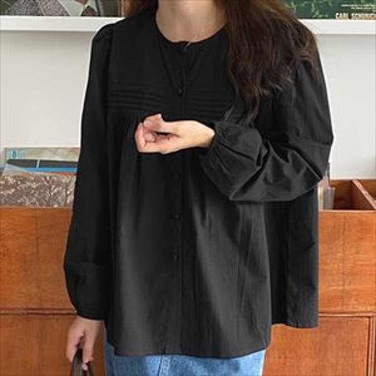 ブラック | ブラウス トップス 韓国ファッション | teddyshop