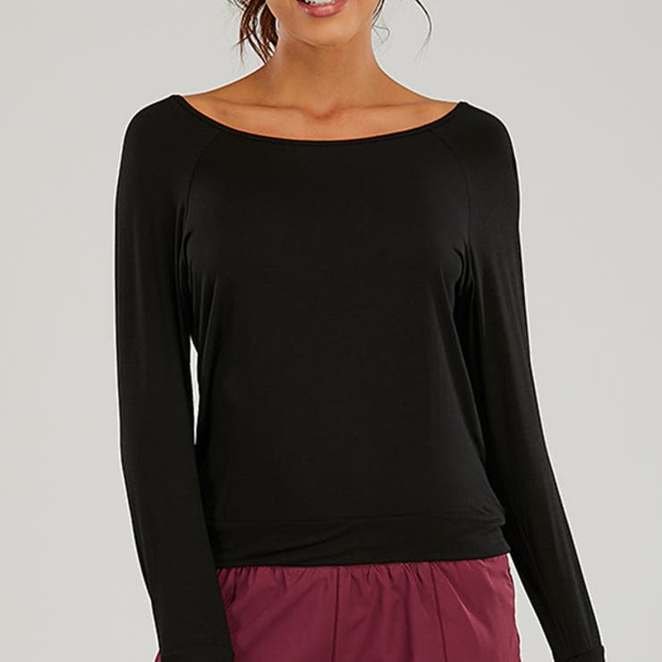 ブラック | ヨガウェア トップス レディース | teddyshop