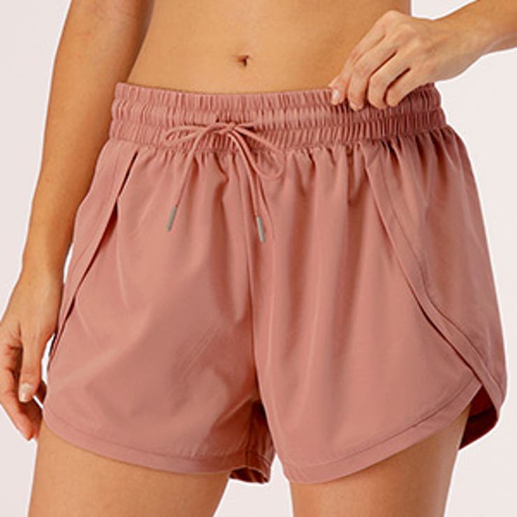 ピンク | ヨガパンツ レディース インナー付きショートパンツ | teddyshop