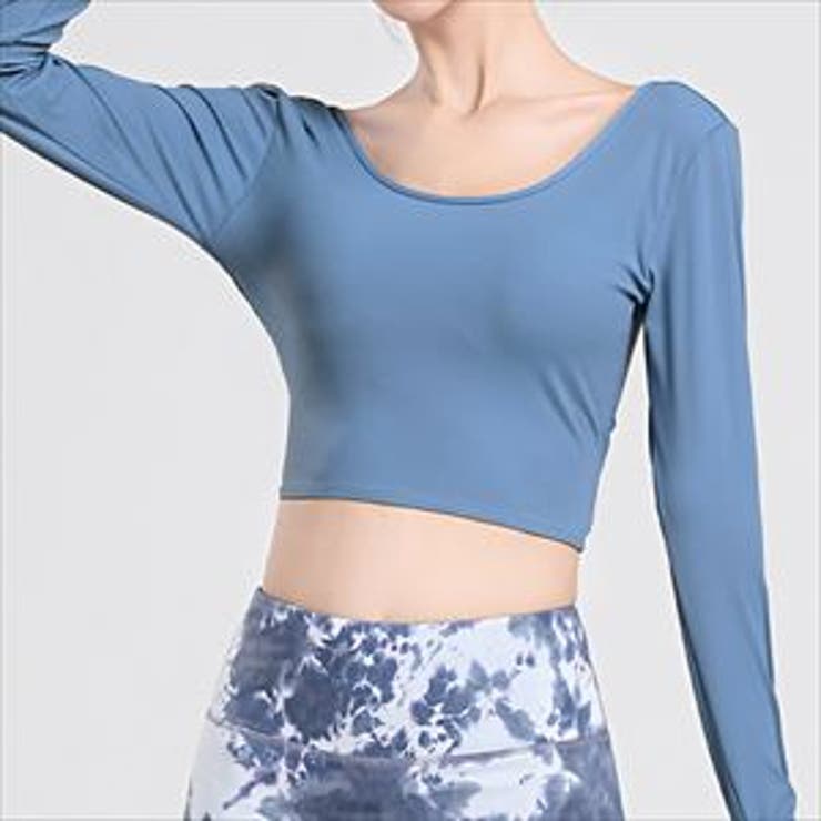 ブルー | ヨガウェア レディース トップス | teddyshop