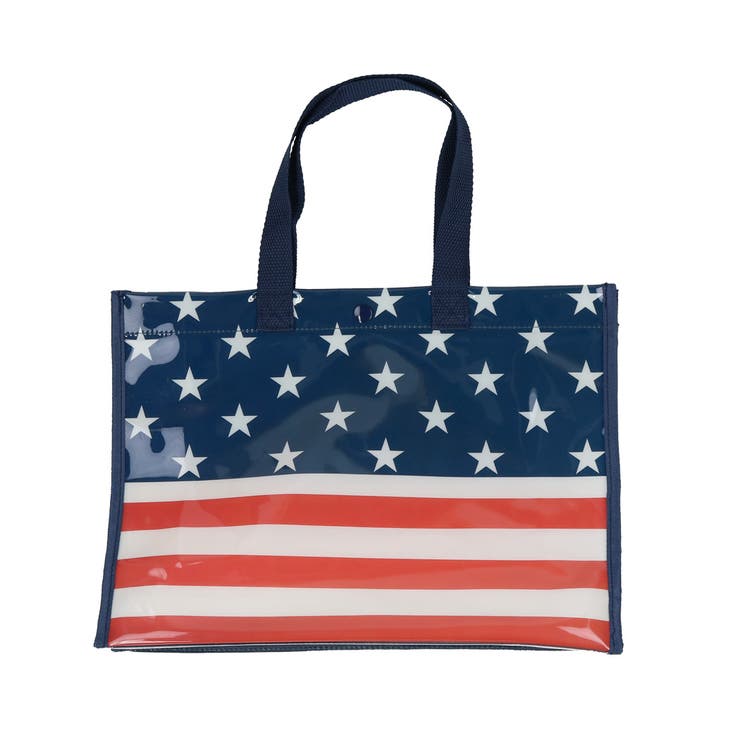 L：星条旗・ネイビー | プールバッグ ビーチバッグ 女の子 | teddyshop