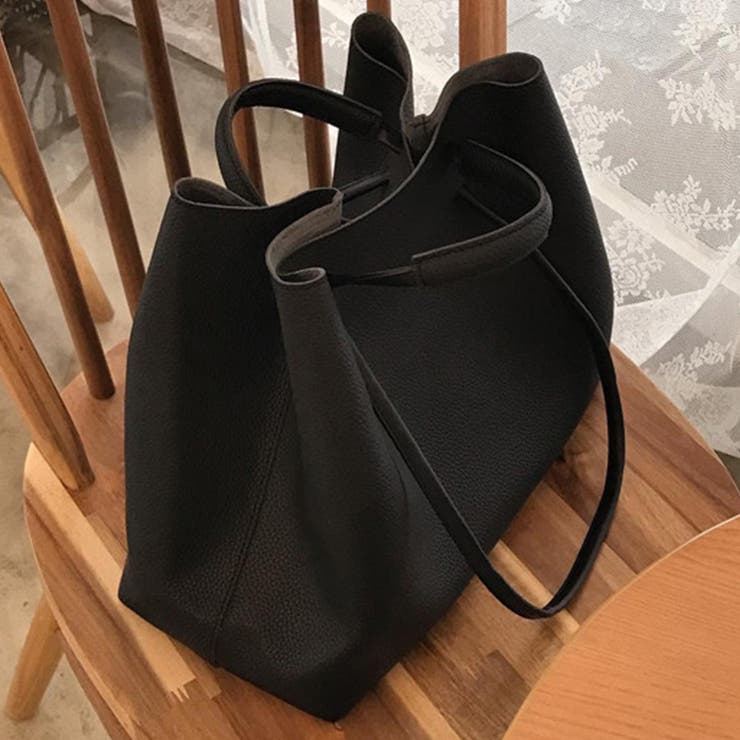 B：ブラック | トートバッグ 軽量 大容量 | teddyshop