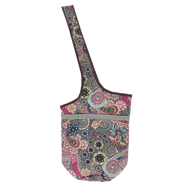 グリーン×フラワー | ヨガバッグ 縦型 トート | teddyshop