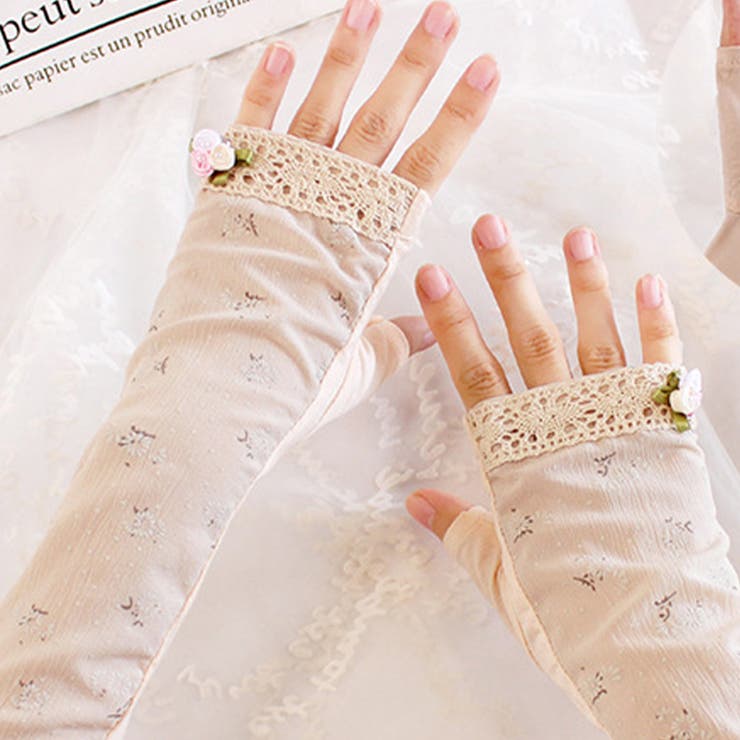 ペールオレンジ | アームカバー レディース ファッション | teddyshop