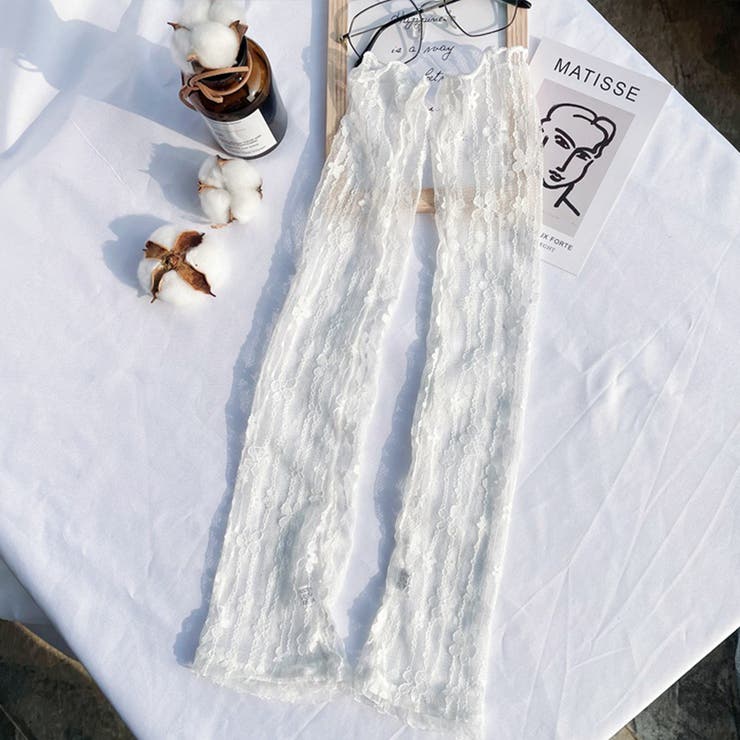 ホワイト | アームカバー UVカット レース | teddyshop