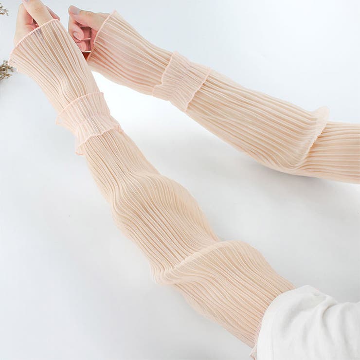 ペールピンク | アームカバー シースルー シアーアームカバー | teddyshop