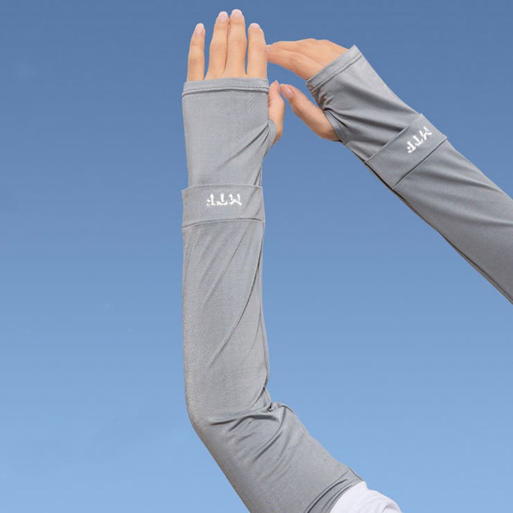 グレー | 【UVカット率99%以上】アームカバー レディース UPF50+ | teddyshop