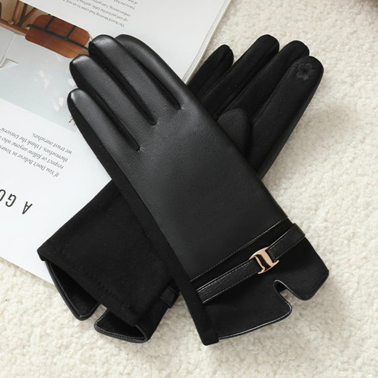 ブラック | 手袋 レディース 全5色 | teddyshop