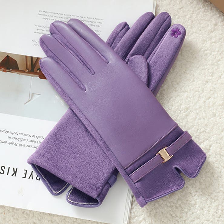 パープル | 手袋 レディース 全5色 | teddyshop