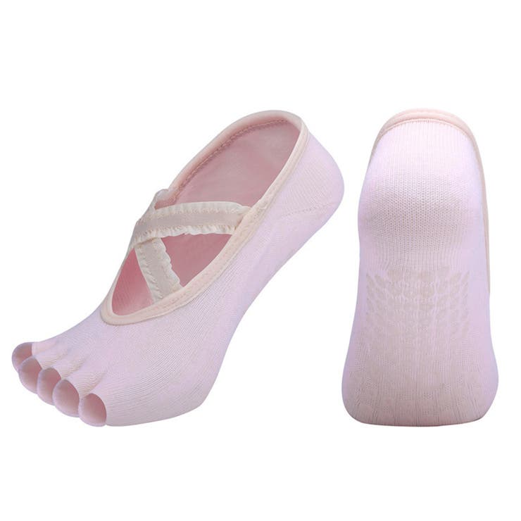 ピンク | ヨガ ソックス 5本指 | teddyshop