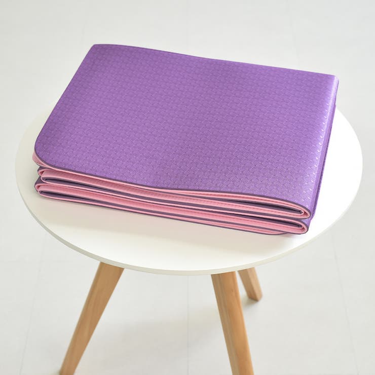 パープル×ライトピンク | ヨガ マット 全7色 | teddyshop