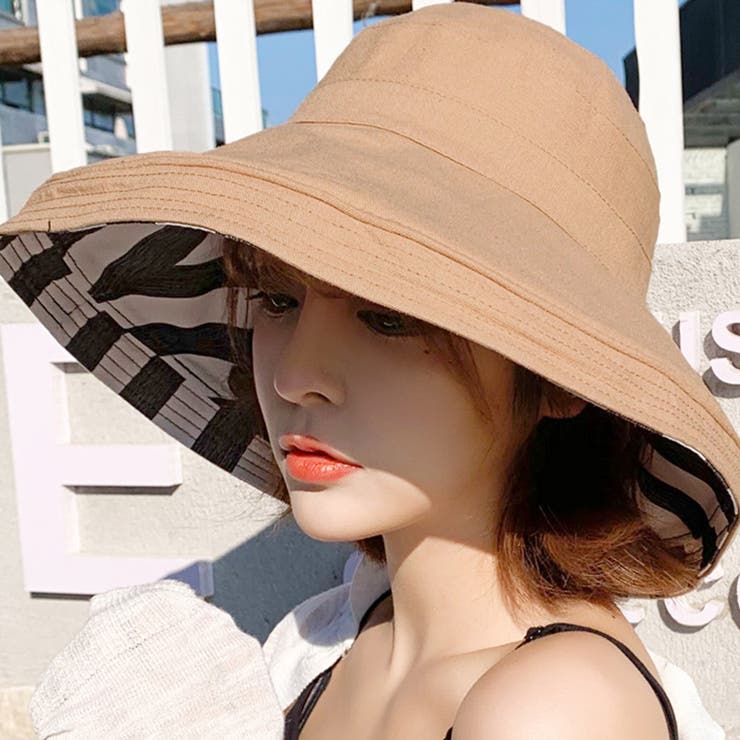 ライトブラウン | バケットハット つば広 紫外線対策 | teddyshop