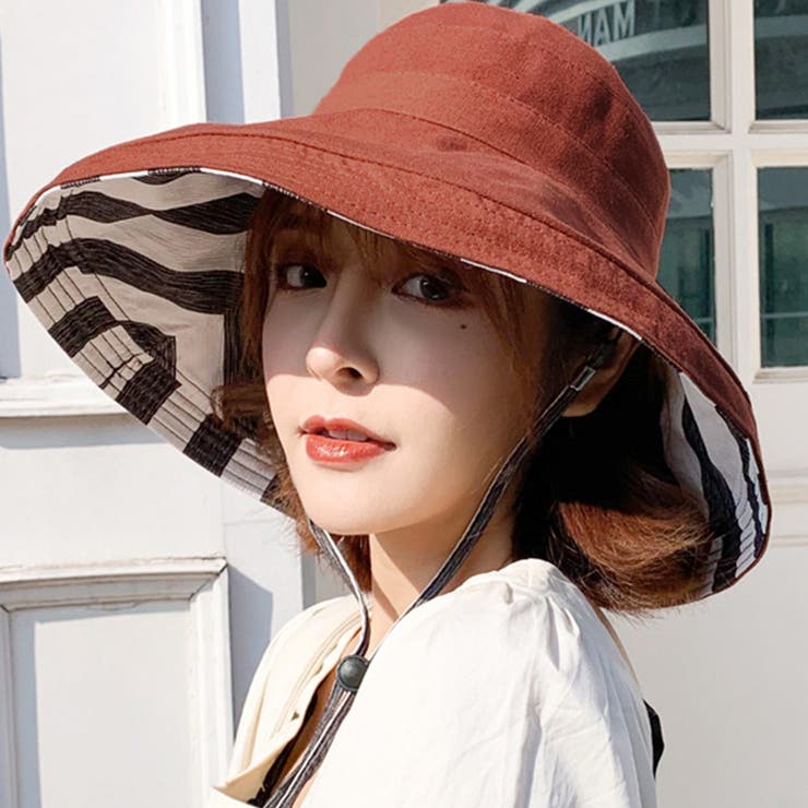 テラコッタ | バケットハット つば広 紫外線対策 | teddyshop