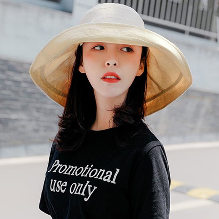 B：エクリュ | バケットハット つば広 紫外線対策 | teddyshop