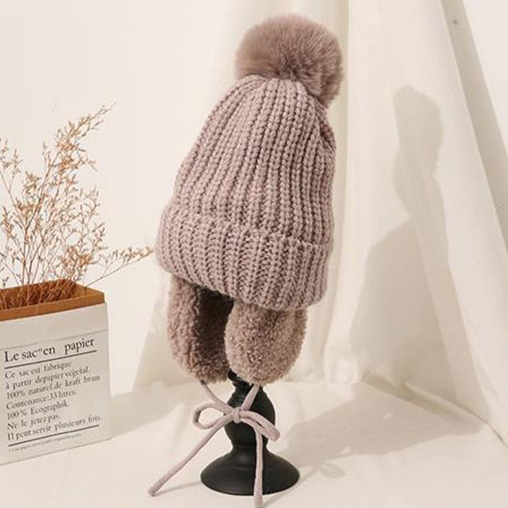 ニット帽 レディース 耳当て[品番：TY000008163]｜teddyshop