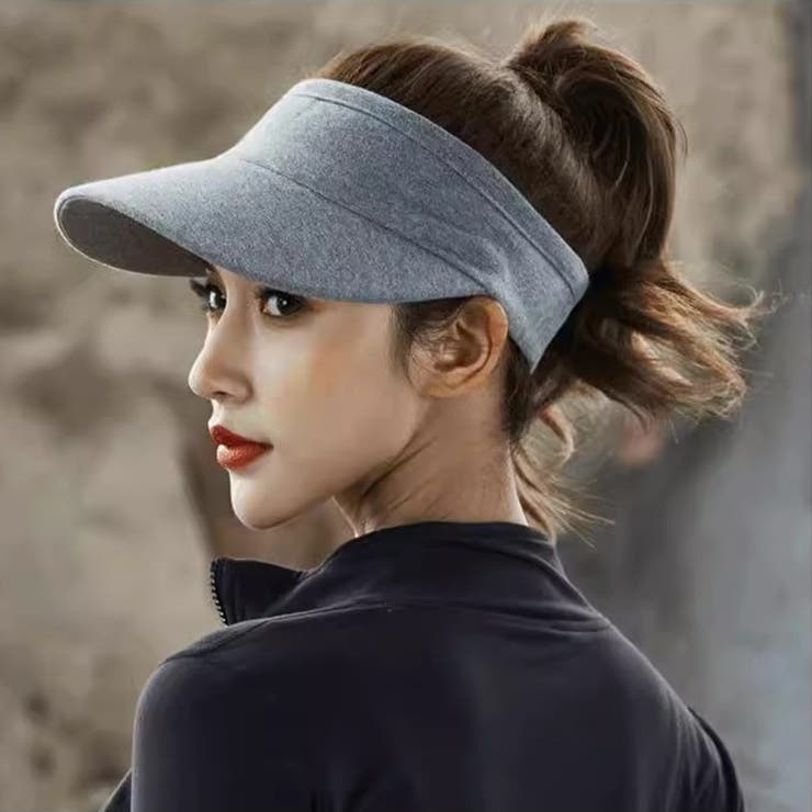 グレー | サンバイザー レディース UVカット | teddyshop