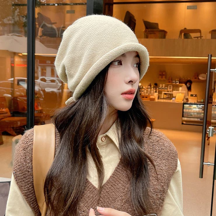 エクリュ | ニット帽 レディース ビーニー | teddyshop