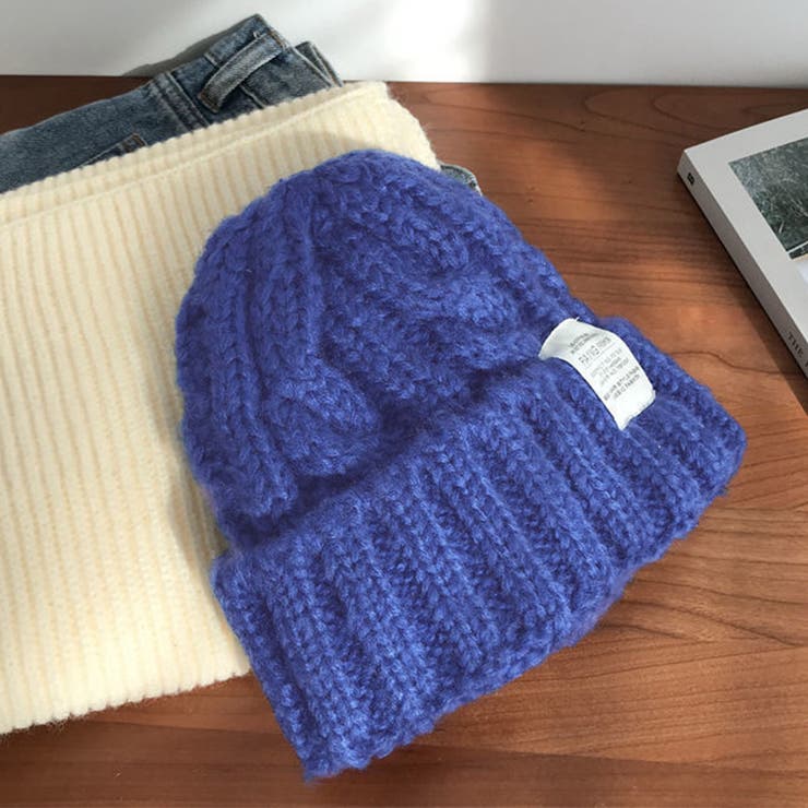 ブルー | ニット帽 レディース ワッチキャップ | teddyshop