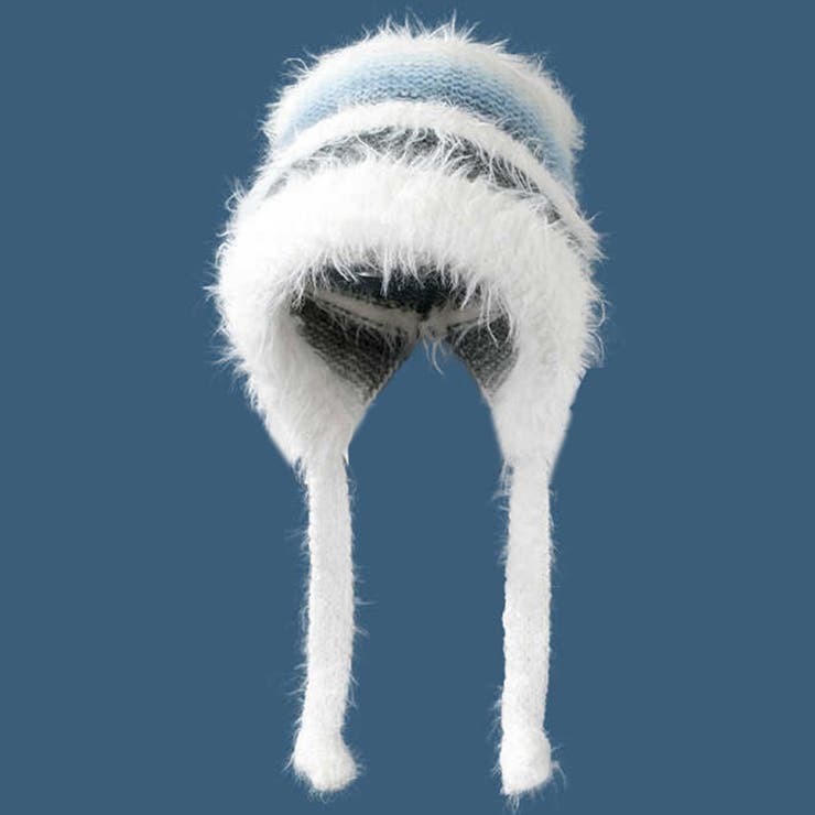 ブルー | ニット帽 個性的 グラデーション | teddyshop