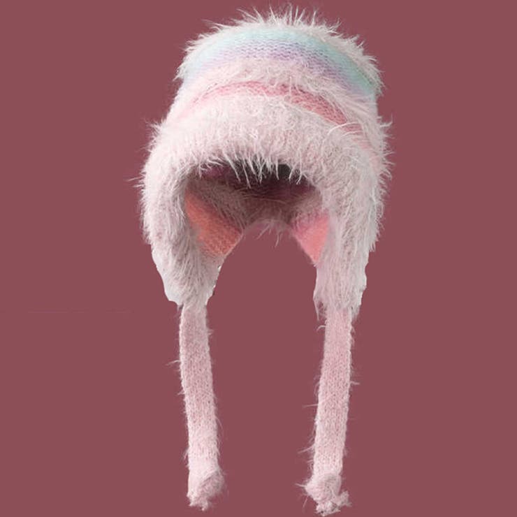 ピンク | ニット帽 個性的 グラデーション | teddyshop