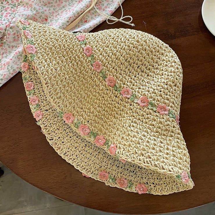 ベージュ | 麦わら帽子 レディース UVカット | teddyshop