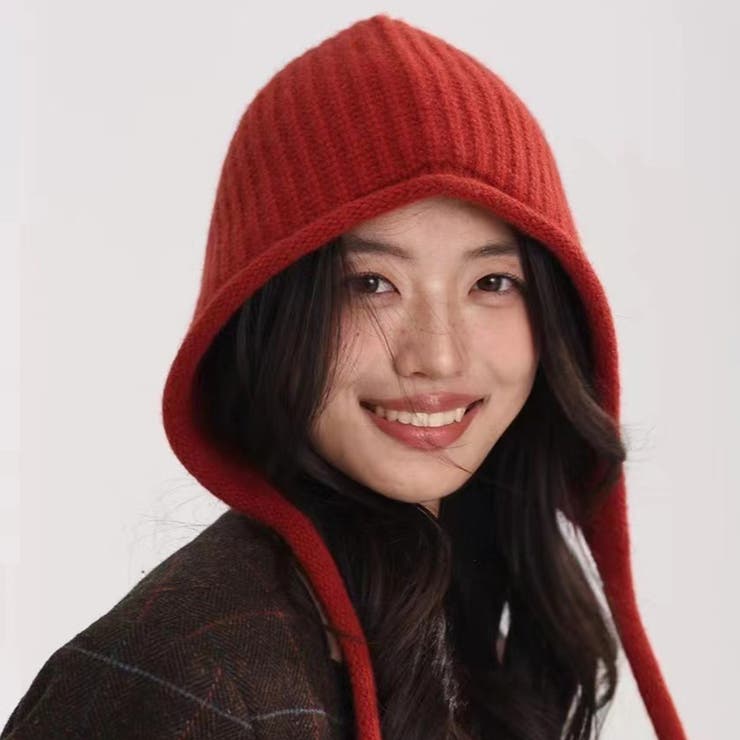 レッド | ビーニー ニット 全5色 | teddyshop