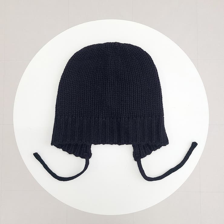 ブラック | ビーニー ニット 全3色 | teddyshop