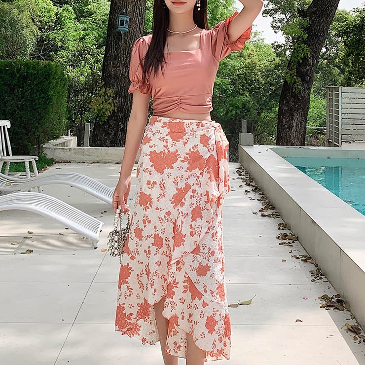 ピンク | 水着体型カバー 3点セット パレオ | teddyshop