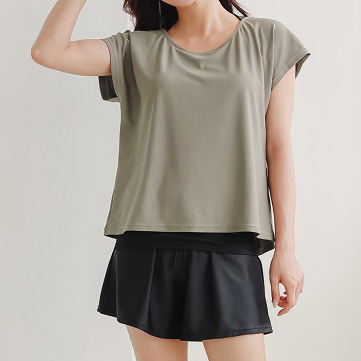 ウォームグレー | 水着体型カバー ママ水着 大きいサイズ | teddyshop