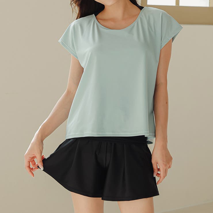 ライトブルー | 水着体型カバー ママ水着 大きいサイズ | teddyshop