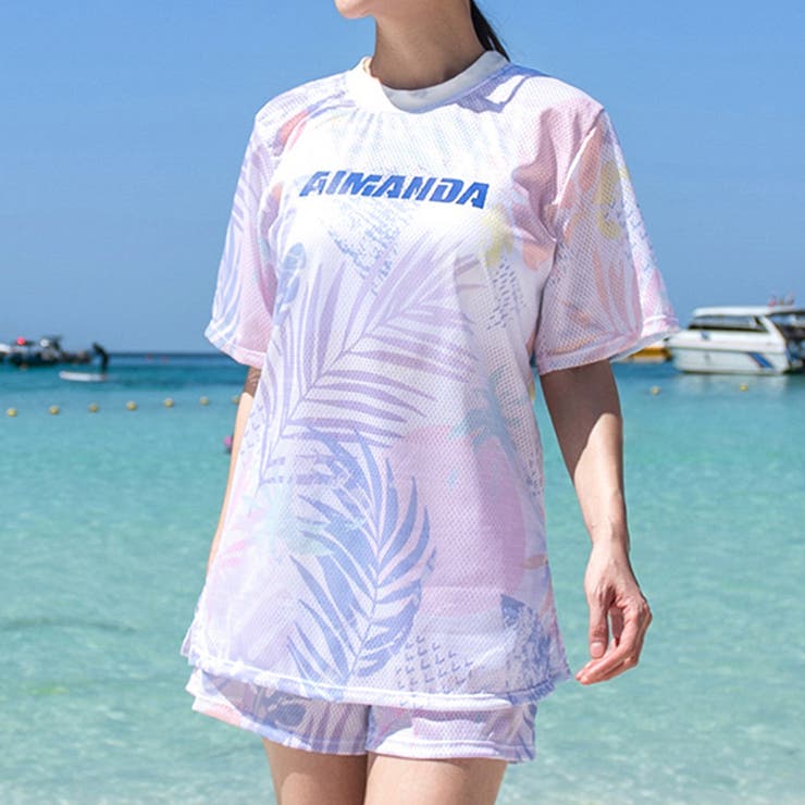 ピンク | 水着 体型カバー 3点セット | teddyshop