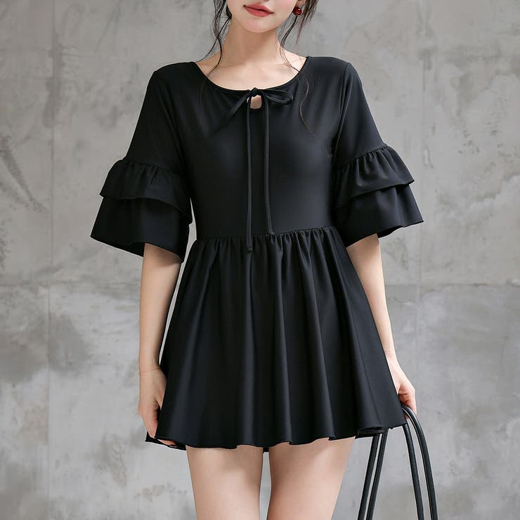 ブラック | 水着 ワンピース 体型カバー | teddyshop