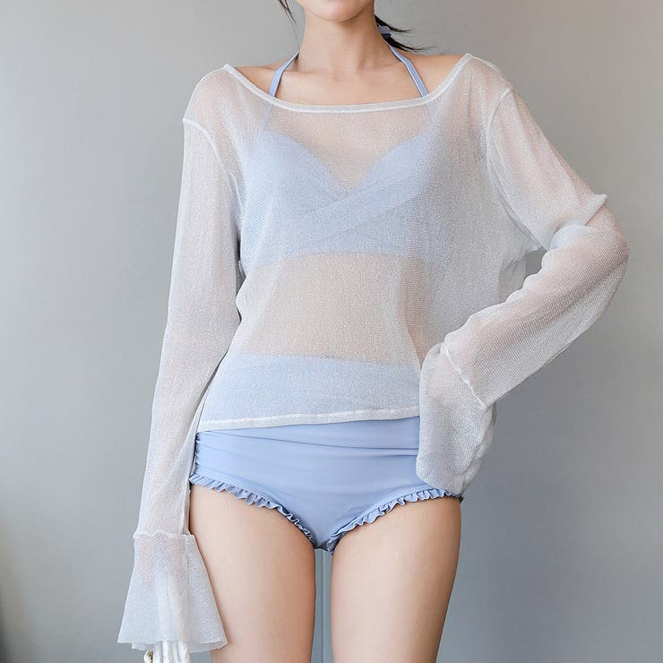 サックス | 水着体型カバー ビキニ 全3色 | teddyshop